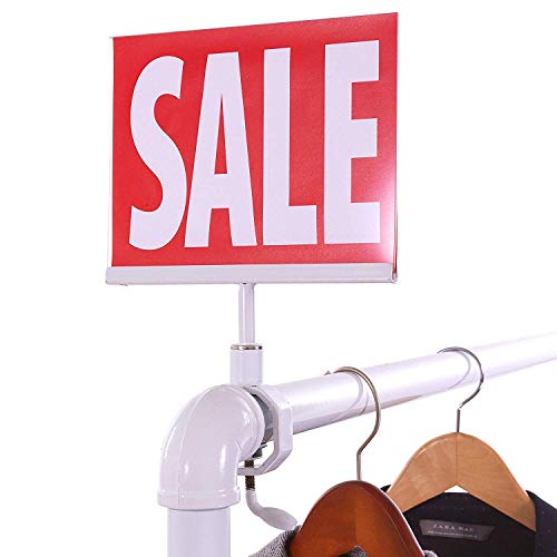 STORE FIXTURES DIRECT White Universal Clamp On 5.5