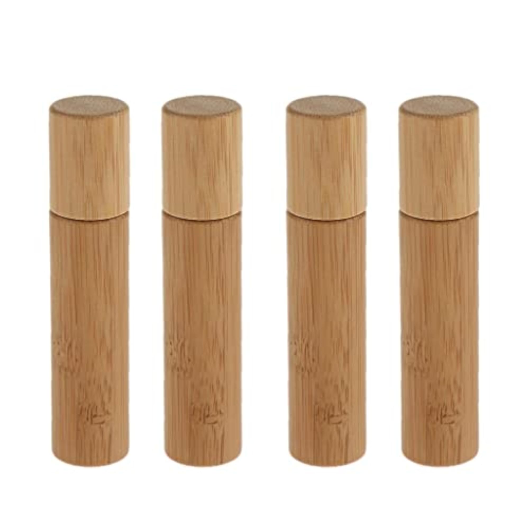 10ml Natural Bamboo Refillable Empty Sample Essential Oil Bottles