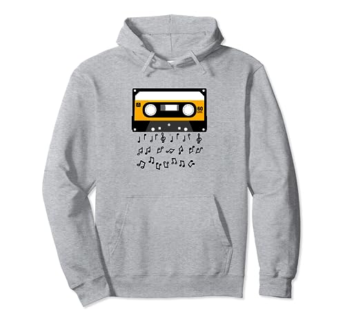 Funny Music Tees - Camiseta de música con cinta de casete Sudadera con Capucha