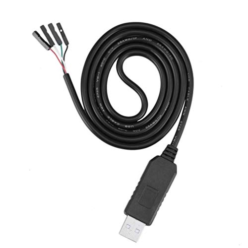 Deniseonuk Built-in TTL COM PC-PL2303HX Chip USB to TTL Serial Cable Adapter PC-PL2303HX Chipset USB Cable Computer Cable