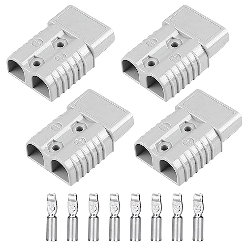 4 piezas 175A 600V Batería Quick Connect, Conectores Eléctricos Rápidos Coche, Rápido Enchufe Terminal Kit, Conectores Terminal Batería Automóvil, Conectores de Batería para Automóviles y Vehículos
