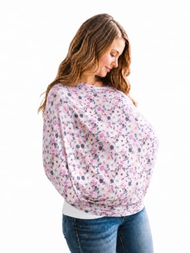 Image of Copper Pearl Nursing Cover for Breastfeeding - Multi-Use Baby Car Seat Cover, Stroller Cover & Breast Feeding Cover Up for Women, Stretchy Breathable High Quality Cover for Boy or Girl, Morgan