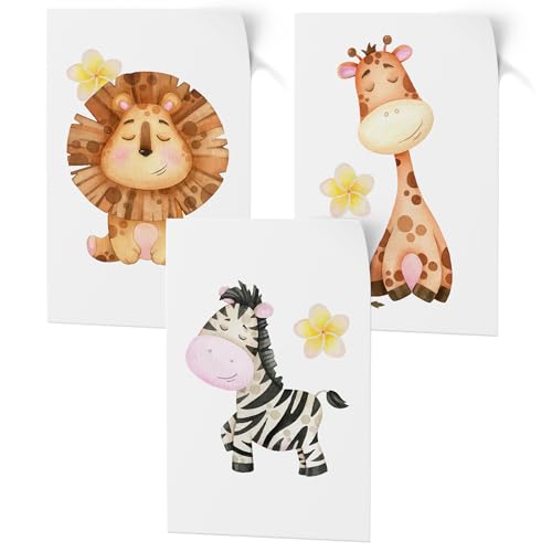 Poster LZG de qualité supérieure pour chambre enfant, lot 3 affiches A4 impression papier 300g