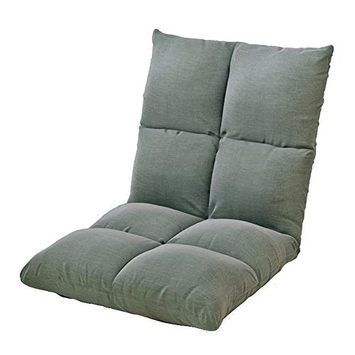 Bseack Chaise au Sol Pliant Loisirs Seat 5 Vitesses réglable Lazy Canapé Amovible et Lavable Ordinateur Chaise sur lit Simple for Balcons Bay (Color : Light Green)