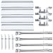 Hisencn Repair kit Replacement for Brinkmann 810-3660-S, 810-3660-F, 810-4557-0, 810-4457-F Grill Models, Stainless Steel Grill Burner Tube, Adjutable Carry Over Tube, Heat Plate Tent, Igniter