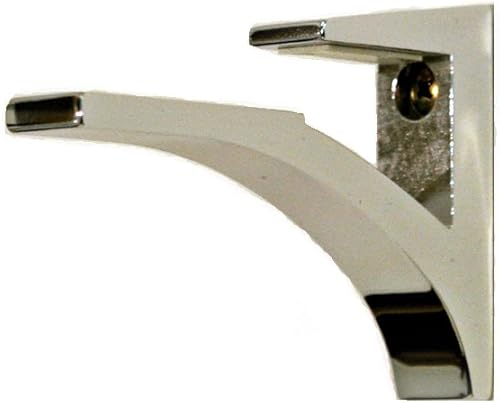 Miniatura 6 de Estante de vidrio flotante transparente de 12 "x 33" en blanco