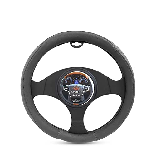 Image of CARMATE Car Steering Cover Super Grip 112 Compatible with Toyota Urban Cruiser - Medium Grey