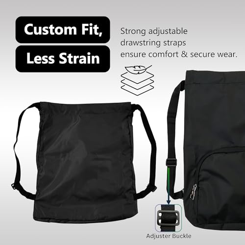 Image of Alienoid 15L Drawstring Bag | Gym Backpack for Men & Women | Draw String Bag for Sports, Football, Cycling, Swimming & More | Lightweight Drawstring Backpack for Travel & Daily Use