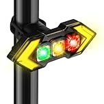 Bike Tail light with Turn Signals, Brake Sensing Bicycle Rear Light with Remote Control, USB Rechargeable Bike Back Light 6 Modes Bicycle Indicator LED Safety Warning Back Lights for Saddle Seatpost