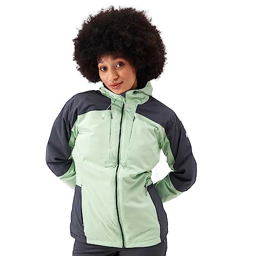 Regatta Womens/Ladies Highton II Stretch Padded Jacket, Quigrn/Slgry, 14