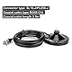 Retevis MR100 Autoradio-Antenne, Dualband VHF/UHF, Magnetischer Mount Base Antenne SL16 / PL259 Kompatibel mit RT95 RT98 RT90 RT73 RA25-Mobilfunk (1 Packung)