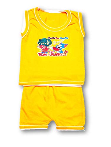 Image of Unisex Clothing Set for Baby Boy and Baby Girl 100% Cotton Tshirt and Short (Pack of 10 | 5 T-Shirts & 5Shorts | Multi Colored, Size from 0 Months Upto 6 Years)