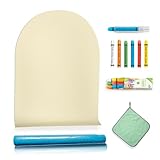 Kaia Rae Creations Magnetic Chalkboard Decal Arch Kids Playroom Ideas Must Haves Chalkboard for Wall Magnetic Contact Paper for Wall, Matte Ivory