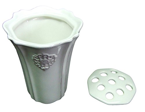 White Southern Living At Home Petite Arrange-it-easy Flower Vase2