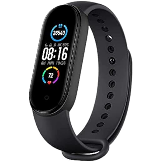 MELBON M5 Smart Fitness Band & Activity Tracker, Heart Rate Sensor, Step Tracking All Android Device & iOS Device (Black)