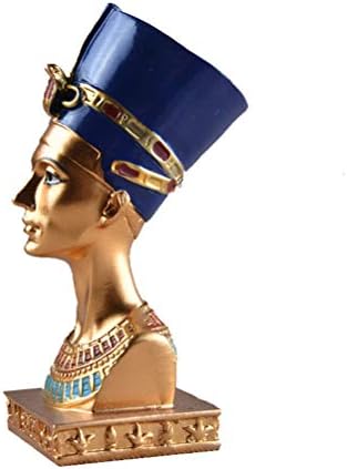 LIOOBO Egyptian Queen Head Statue Resin Craft Figurine Home Decorative Sculpture