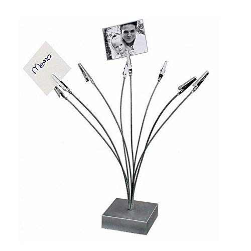 El Mejor Listado de Soportes para tarjetas de navidad los mejores 5. 45 Soporte para marco de fotos de árbol genealógico de 8 ramas, soporte para tarjetas de fotos, soporte de computadora para notas, fotos, Navidad, boda, tarjeta (clip de cocodrilo...