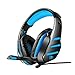 Produktbild HOMECCLL Gaming Headset, USB Wired W/LED Licht Stereo Bass Stirnband Kopfhörer Professionelle 3,5 mm Spiel Kopfhörer für PC,Blue