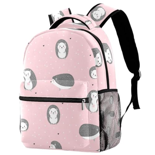 Sac à dos d'école voyage décontracté femmes ados filles garçons hérisson