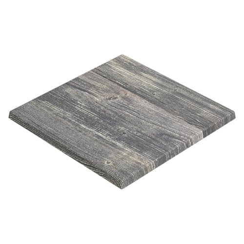 WERZA | Werzalit Tischplatte | Rustikales Kiefer | B:T 60 x 60 cm | Topalit Gartentischplatte | Perfekt für klappbare Gartentisch, Esstisch | Wasserfest | Restaurant, Cafe, Bar | Indoor und Outdoor