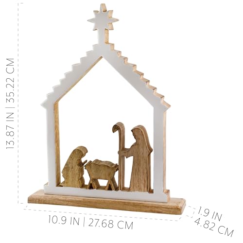 Auldhome Design SH_2554 Auldhome Wood Enamel Nativity Scene thumb #5