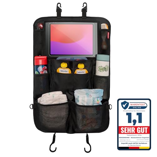 HerzensKind Rückenlehnenschutz und Organizer. Auto Organizer mit extra...