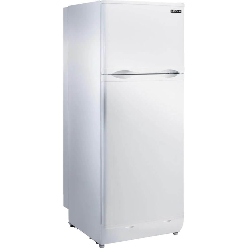 Unique Appliances Ugp-10c Sm W Off-Grid 10 Cu. Ft. Propane Top Freezer Refrigerator, White; Battery-Operated Interior Light; Front-Mounted Controls With Cover; Dual Power on Fridge.com - View 1