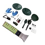 Goshyda Sluice Box Gold Penging Kit, 50 in Klappbaren Aluminiumlegierungsgold -Bergbaugeräten, Gold -Prospekting -Kit für River Creek Gold Panning Exploration Baggering