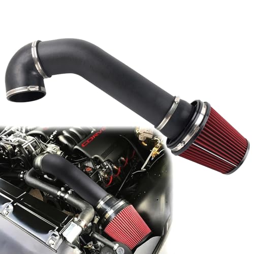 RiAiCiING 4'' LS Swap Cold Air Intake Kit, Universal Fit, Compatible w
