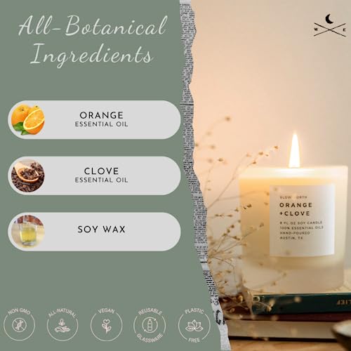 Slow-North-Orange-Clove-Candle-Essential-Oils-and-100-Pure-Soy-Wax-Candle-in-a-Reusable-Frosted-Glass-Jar-A-Unique-and-Mindful-Scented-Candle-Hand-Poured-in-The-USA-8-oz Slow North Orange Clove Candle Essential Oils and 100 Pure Soy Wax Candle in a Reusable Frosted Glass Jar A Unique and Mindful Scented Candle Hand Poured in The USA 8 oz