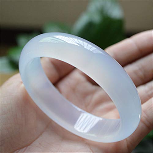 TYKHGFS Bracelete de Jade, Braceletes Chino, Cuarzo Natural Piedra de Jade para Mujer, Longitud: 62mm