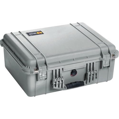 Maleta Pelican 1550 con espuma plateada miniatura 2
