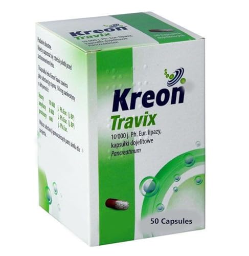 Formula Kreon Travix 50CPS European Version 10000 Daily Enzyme Blend Supplement