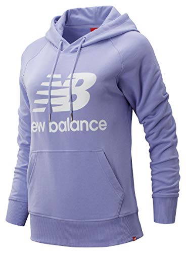 New Balance Women's Essentials Pullover Hoodie, Clear Amethyst, X-Small