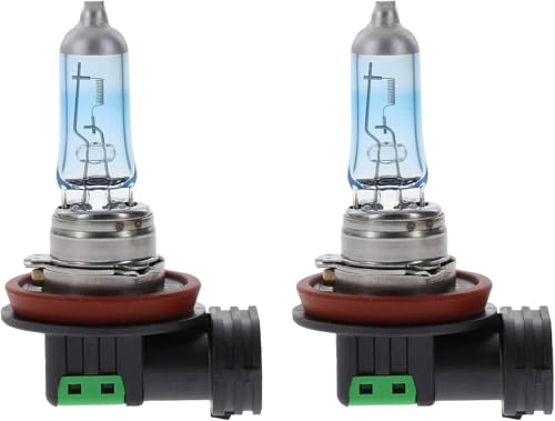 Philips Automotive Lighting H11 CrystalVision Platinum Superior Upgrade Bright White Automotive Replacement Headlight Bulb, for High Beam, Low Beam, and Fog Positions (Pack of 2)