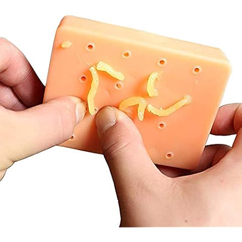 YzoTek Pimple Popping Toy - Squeeze Acne Trick Game, Stress Relief Funny Peach Pimple Popper (Stop Picking Your Face) Cover