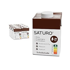 SATURO® Volledige maaltijd, Proteïneshake, Kant-en-klaar en Betaalbaar Voedsel, Chocola, 500 kcal, 6 x 500 ml