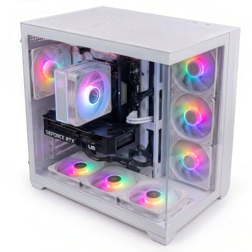 ASA Gaming PC i5-14400F ASUS DUAL RTX 5060 8GB OC 16GB DDR5 RAM 1TB NVMe SSD H610M-A Panel 600W RGB Cooling