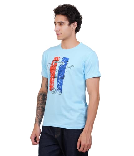 Image of Men's Super Combed Cotton Round Neck Half Sleeve T-Shirt | Soft Breathable Cotton Fabric | Stylish Comfortable Wearfor Men | Quality Regular Fit