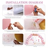 Reusable Balloon Arch Stand Kit - 3M Wide & 2.5M Tall Adjustable Balloon Arch Kit with Water-Fillable Bases & 40 Balloon Clips for Weddings, Graduations, Holiday Parties - Image 2