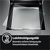AEG Einbaubackofen BES331110B / Serie 6000 / SurroundCook – Heißluft mit Ringheizkörper/Reinigungshilfe mit Wasserdampf/Versenkknebel/Grillfunktion/Display mit Uhr/Autark/A/Schwarz