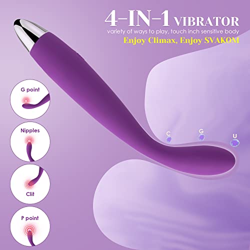 Svakom Coco G Spot Vibrator - 8 Seconds To Climax Finger Shaped Waterproof Vibes For Women - 5*5 Vibrations Clit Nipple Personal Massagers - Adult Female Sex Toys #TOP1