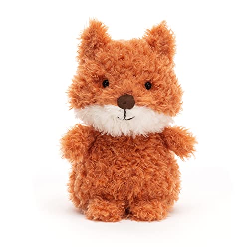 Image of Jellycat Little Fox Stuffed Animal, 7 inches - Woodland Plush Toy - Classic Children's Gift