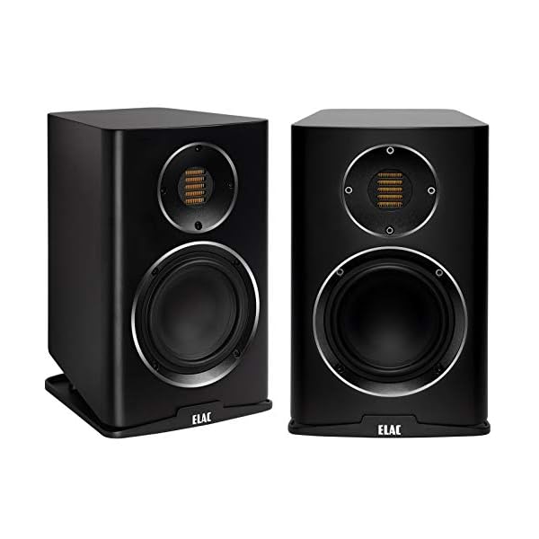 ELAC BS243.4-SB Carina Premium Bookshelf Speakers – (Pair) Satin Black