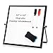 Produktbild Kleines Schreibtisch-Whiteboard  25,4 x 25,4 cm, tragbares Mini-Whiteboard für Studenten, doppelseitig, abwischbar, mit Ständer für Büro, Schule, Zuhause