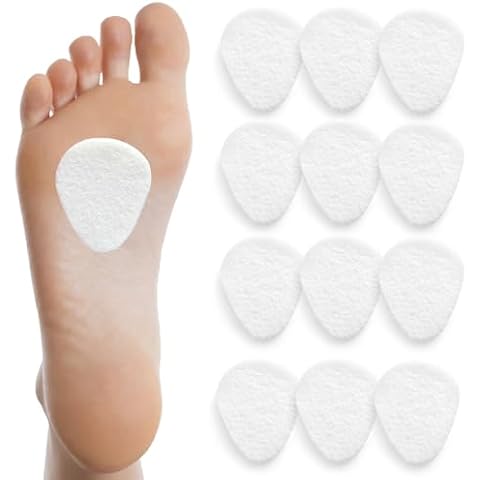 Metatrsal Pads (24 Pack) Felt Foot Pads for Pain Relief for Women & Men [1/4" Thick] Ball of Foot Cushions, Metatarsalgia, Forefoot and Sole Support, Mortons Neuroma Cover