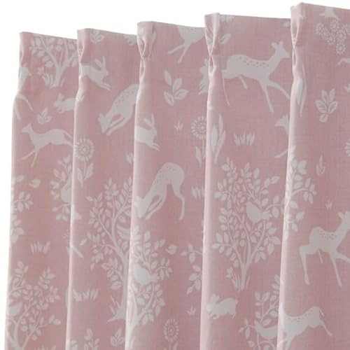 ニトリ(NITORI) デコホーム 遮光 ドレープカーテン DH54 幅100×丈178cm×2枚 ローズ NITORI 5731968