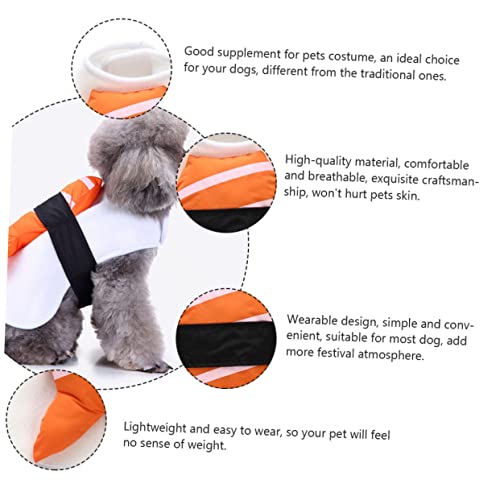 Disfraz para perros Halloween Sushi naranja Talla L miniatura 3