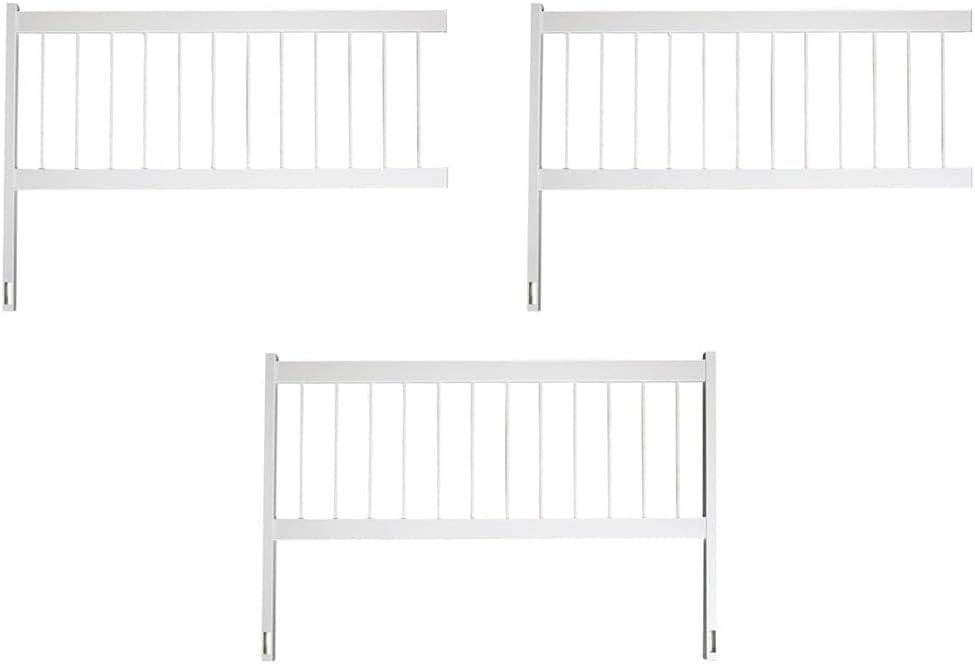 Aqua Select Above Ground Swimming Pool Resin Safety Pool Fence Base | Premium Quality UV Protected Vinyl | Keeps Pool Toys in and Intruders Out | Kit B - 3 Sections | Easy Installation | White