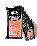 Lemke Berliner Pasta en bruto de caqui – Hecho de 48% de semillas de albaricoque – Sabor intenso – Vegano – Ideal para hornear, rellenar y aperitivos (14 x 200 g)